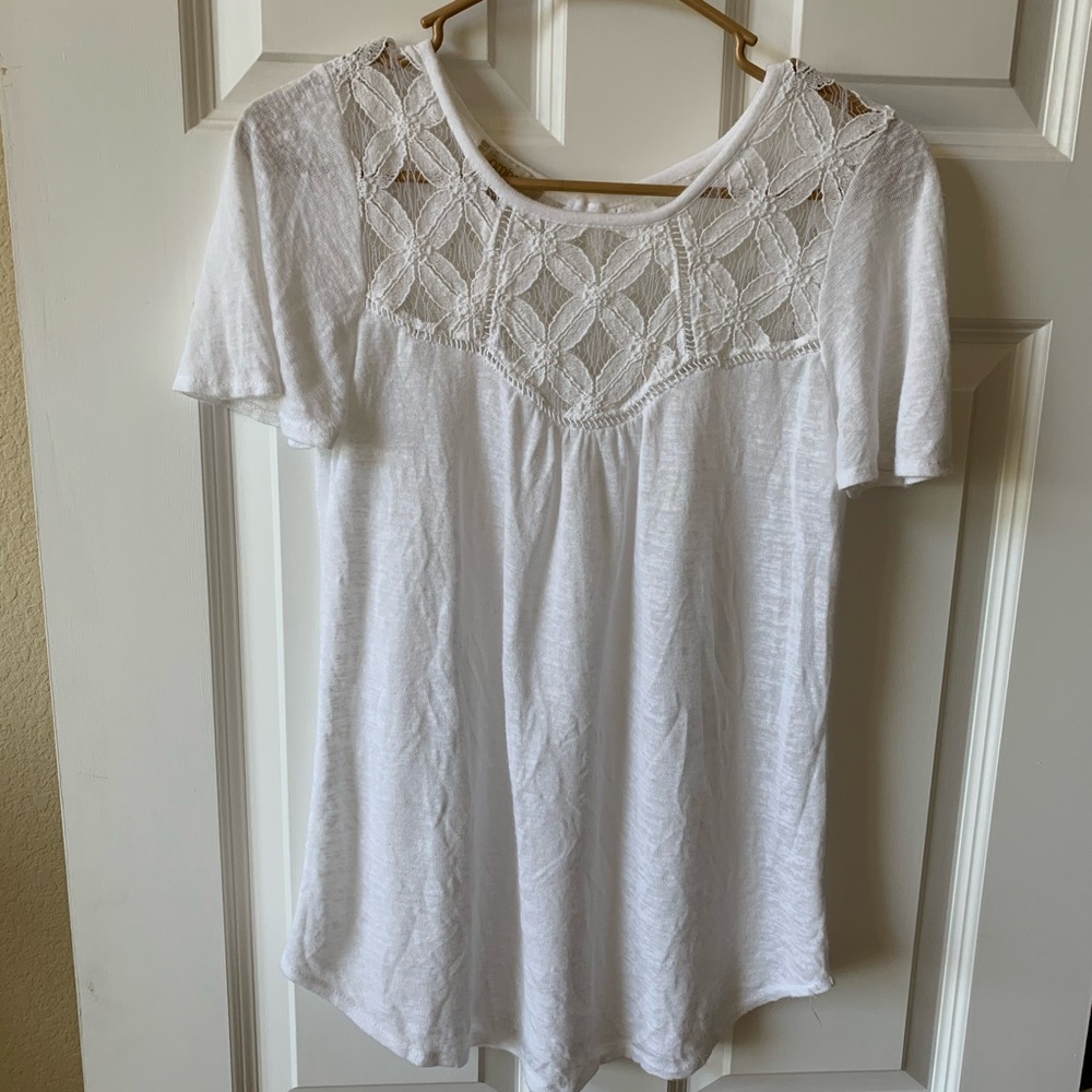 🙂4/$20 Shear White Top